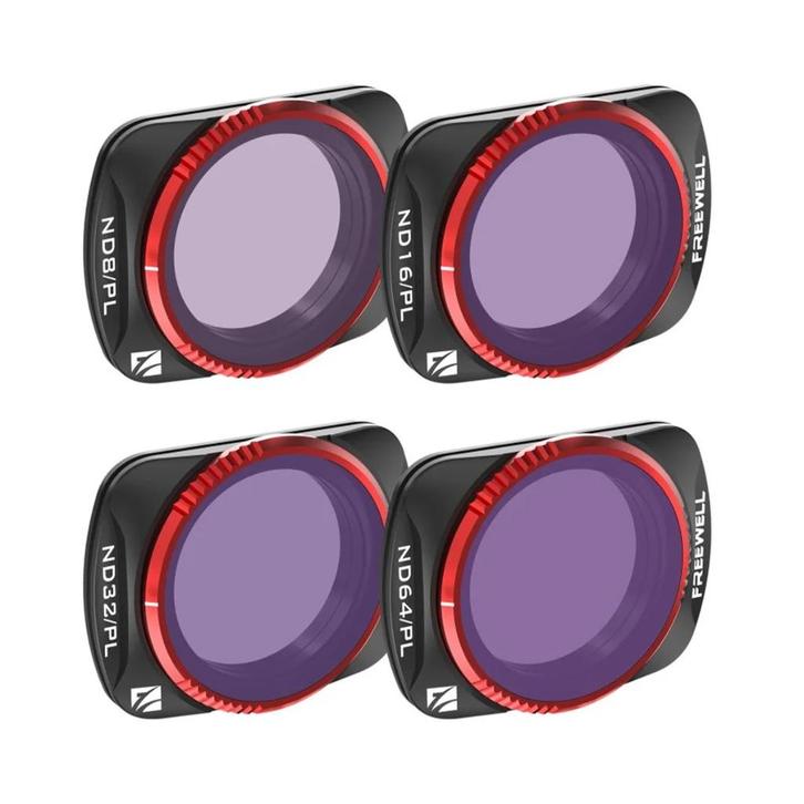 Freewell ND Filterset (4-pack) voor DJI Pocket 1&2, Audio, Tv en Foto, Actiecamera's, Zo goed als nieuw, Overige merken, Ophalen of Verzenden