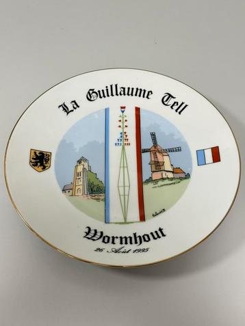 herdenkings-Bord La Guillaume Tell Wormhout 1995 porselein beschikbaar voor biedingen