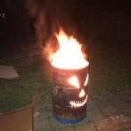 Halloween vuurtonnen, Tuin en Terras, Ophalen, Gebruikt, Vuurton