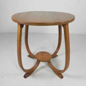 Eiken Art Deco salontafel, jaren '3 beschikbaar voor biedingen