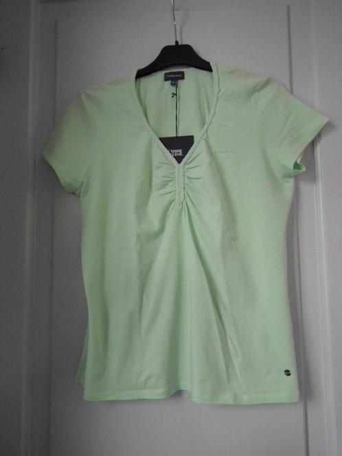 Groen t-shirt voor dames. Maat 46 (Blue Earth) 95% katoen, Kleding | Dames, T-shirts, Nieuw, Maat 46/48 (XL) of groter, Groen