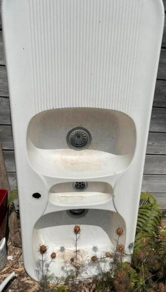 Gootsteen composiet, Huis en Inrichting, Badkamer | Badkamermeubels, Gebruikt, Ophalen