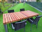 Tuintafel en stoelen, Comme neuf, 4 places, Enlèvement, Salons de jardin