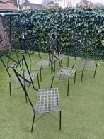 6 smeeduizeren tuinstoelen, Tuin en Terras, Ophalen