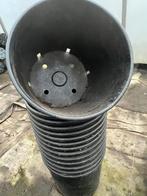 Grote bloempotten harde plastiek 27,5 x 25,5 cm, Tuin en Terras, Kunststof, Rond, Tuin, Zo goed als nieuw