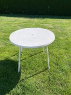 Opvouwbare ronde tafel, Tuin en Terras, Tuintafels, Ophalen, Gebruikt, Rond