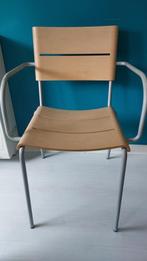 Lapalma 6 stoelen met armleuning in hout en aluminium, Huis en Inrichting, Ophalen, Gebruikt, Modern, Vijf, Zes of meer stoelen