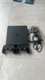 Ps4 Slim edition 500gb, Ophalen, Zo goed als nieuw, Met 2 controllers, Slim
