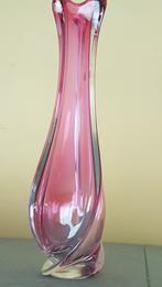 Vase en cristal Val Saint Lambert, Maison & Meubles, Comme neuf, Autres matériaux, Enlèvement, Moins de 50 cm