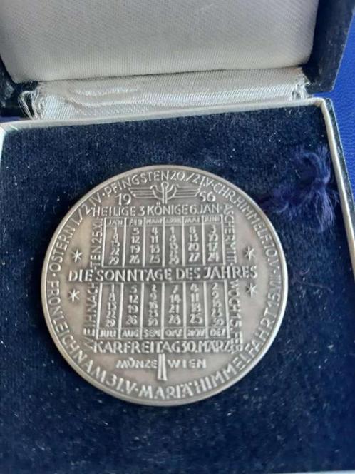 1956 Oostenrijk medaille Jahresregent Köttenstorfer, Postzegels en Munten, Penningen en Medailles, Brons, Verzenden