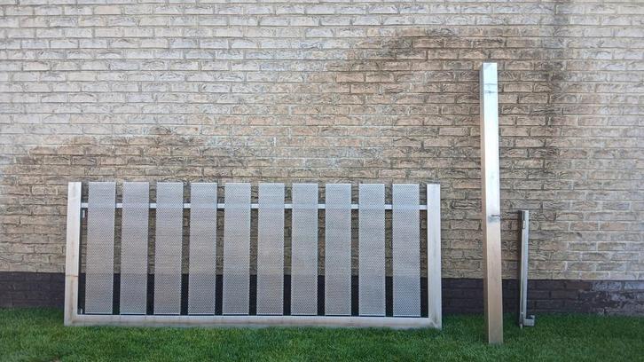 inox poort, Tuin en Terras, Tuinpoorten, Gebruikt, Ophalen