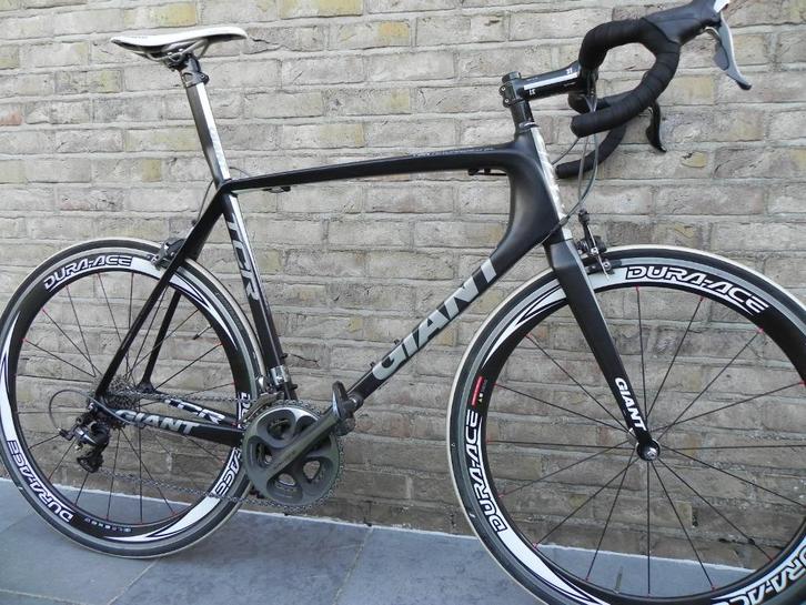 GIANT racefiets carbon maat XL en volledig Shimano Dura Ace, Fietsen en Brommers, Fietsen | Racefietsen, Zo goed als nieuw, Heren