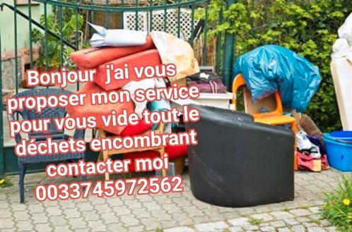 Bonjour j'ai vous proposer mon service vide déchets, Doe-het-zelf en Bouw, Zeil en Folie, Zo goed als nieuw, Ophalen