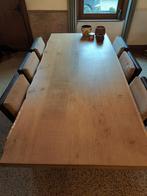 Massief eiken eettafel, Comme neuf, 100 à 150 cm, Enlèvement, Chêne