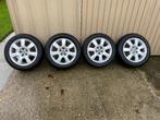 set alu velgen met winterbanden 5x100 205/55 R16, Autos : Pièces & Accessoires, Pneus & Jantes, Pneus hiver, 16 pouces, Véhicule de tourisme