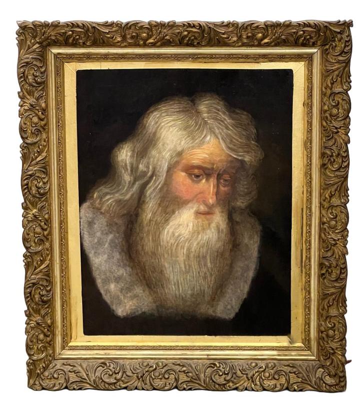 Antiek schilderij op doek, Antiek en Kunst, Kunst | Schilderijen | Klassiek, Ophalen of Verzenden