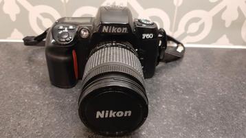 Nikon F60 analoog fototoestel + lens 28-80 + lens 80-120 beschikbaar voor biedingen