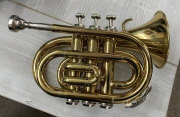 Mc brown pocket trompet cornet zo goed als nieuw beschikbaar voor biedingen