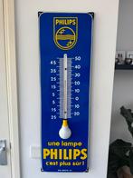 PHILIPS emaille reclame thermometer, Verzamelen, Ophalen, Gebruikt, Reclamebord