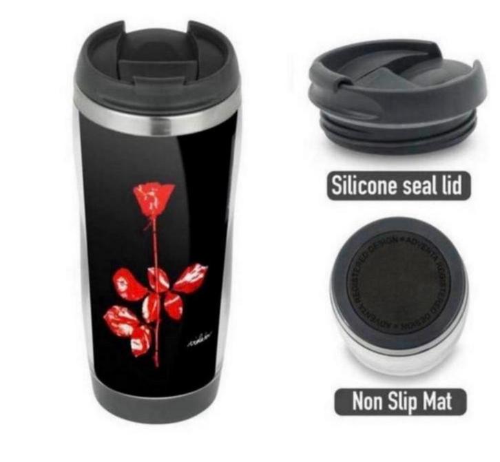 Depeche Mode Violator Reisbeker geïsoleerde koffie-thee fles, Sport en Fitness, Drinkbussen, Nieuw, Ophalen of Verzenden