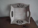 Klein houten dienblad (20 x 20 x 6 cm), Verzenden, Gebruikt, Vierkant, Hout