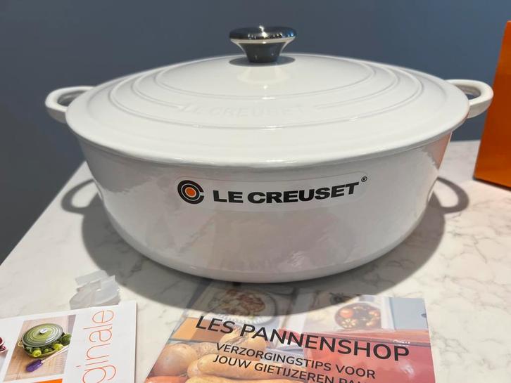 Risottopan Le Creuset Shiny White 30 cm dans la boîte, Maison & Meubles, Cuisine | Casseroles & Poêles, Neuf, Poêle à frire ou Sauteuse