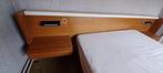 Vintage 2 persoons bed, Gebruikt, 140 cm, Ophalen, Tweepersoons