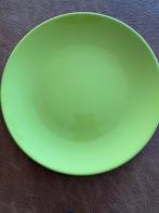 Assiettes vert anis 12 pièces diamètre 23cm