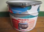 10L gesatineerde acrylaatverf Resacryl, zwart, nieuw 333 EUR, Bricolage & Construction, Peinture, Vernis & Laque, Enlèvement, Noir