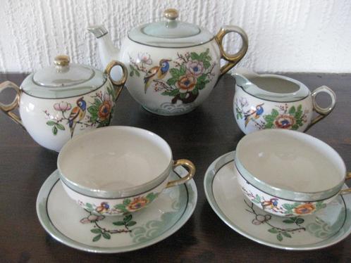 Service japonais à thé estampillé CHIKARAMACHI 1928-46, Antiek en Kunst, Antiek | Servies compleet, Ophalen
