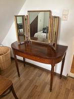 Tafel met spiegel., Ophalen, Gebruikt, Hout, Vintage