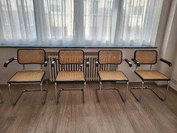 Marcel Breuer fauteuils model Cesca B64 heruitgave 1980 set  beschikbaar voor biedingen