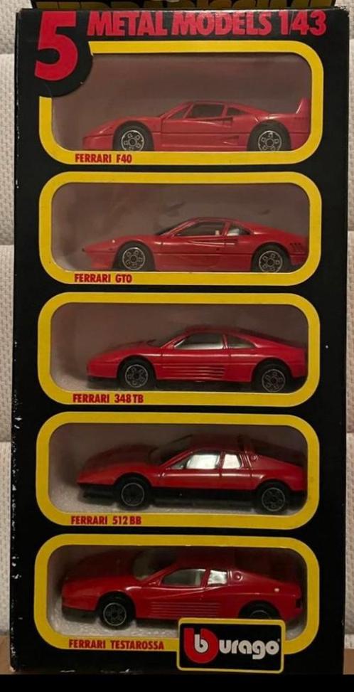 Bburago Ferrarissisme - 5 metal models - 1:43 | NIEUW, Hobby en Vrije tijd, Modelauto's | 1:43, Nieuw, Auto, Overige merken, Verzenden