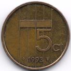 Pays-Bas : 5 Cent 1993 Ref 5343, Timbres & Monnaies, Monnaies | Pays-Bas, Reine Beatrix, Enlèvement ou Envoi, Monnaie en vrac