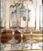 champagne glazen, Ophalen