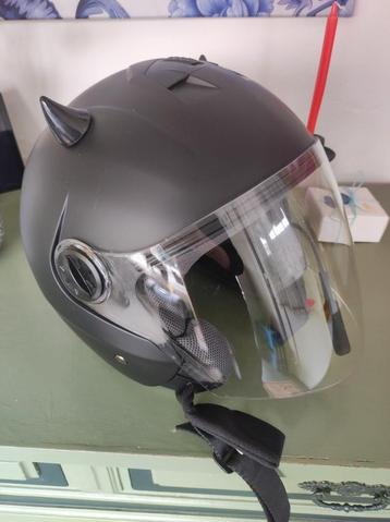 Scooter helm inclusief headset, Enlèvement, Comme neuf