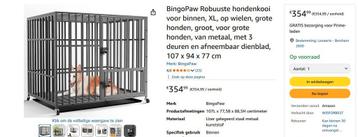 Nieuwe grote hondenbench  beschikbaar voor biedingen