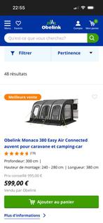 320/380/420 opblaasbare luifel, Caravans en Kamperen, Ophalen, Zo goed als nieuw