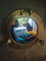 Miroir à hublot marin antique de 12 pouces, Enlèvement ou Envoi, Moins de 100 cm, Rond, Comme neuf