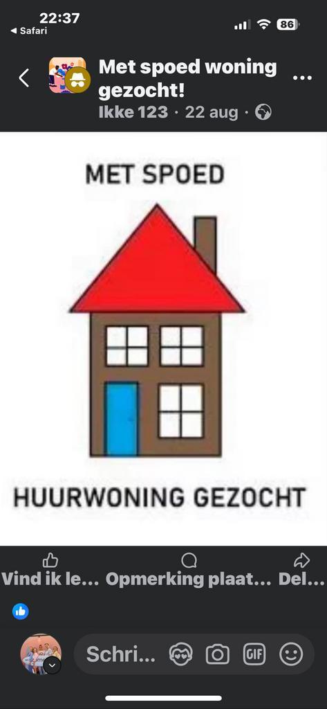 Gezocht huis of appartement 3 a 4 slaapkamers, Immo, Huizen te huur, Provincie Oost-Vlaanderen, Overige soorten, Direct bij eigenaar