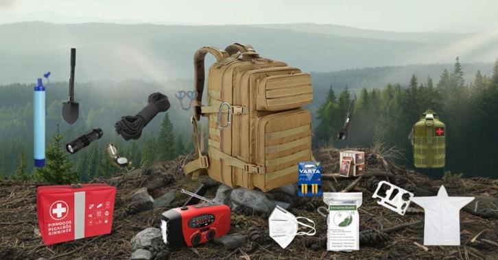 Evacuatie-/noodrugzak – compleet gevuld (72 uur survival), Hobby en Vrije tijd, Overige Hobby en Vrije tijd, Nieuw, Verzenden