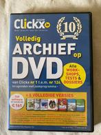 Clickx Archief DVD  nrs 1 tem 124 + 8 volledige softw versie, Livres, Informatique & Ordinateur, Comme neuf, Autres sujets/thèmes