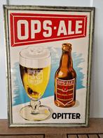 bier reclamebord uit 1953 Ops Ale van brouwerij Opitter, Verzamelen, Ophalen of Verzenden, Gebruikt, Reclamebord, Plaat of Schild