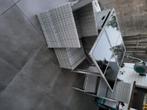 Table terrasse avec 4chaisse et 4 tabouret  etat parfait val, Tuin en Terras, Tuintafels, Ophalen, Zo goed als nieuw, Vierkant