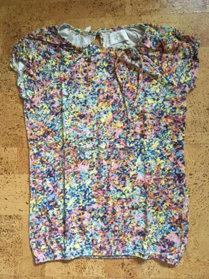 fleurig T-shirt CKS 14j, Kinderen en Baby's, Kinderkleding | Maat 164, Zo goed als nieuw, Meisje, Shirt of Longsleeve, Ophalen of Verzenden