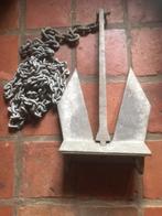 Anker FOB 5 m ketting 35 m koord 12 Kilo made in France, Zo goed als nieuw, Ankeren en Afmeren, Zeilboot of Motorboot
