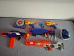 Nerf pistolen + doosje pijlen + elektronische schietschijf, Ophalen, Gebruikt