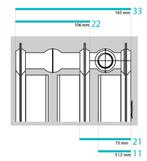 Radiator Superia Standaard type 11 - H900 x B500 648 Watt, Ophalen, 500 tot 800 watt, Radiator, Nieuw