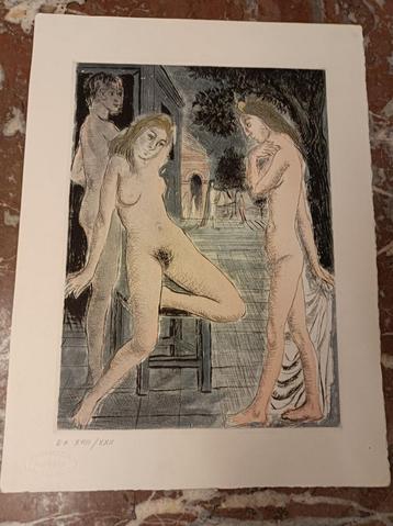 Ets (eau-forte) Paul Delvaux Femmes 1971 EA XVIII/XXII beschikbaar voor biedingen