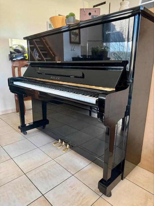 Akoestische paino Rolex, Muziek en Instrumenten, Piano's, Gebruikt, Piano, Zwart, Hoogglans, Ophalen